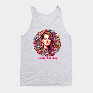 Lana Del Rey - Psychedelic Bubbles Tank Top